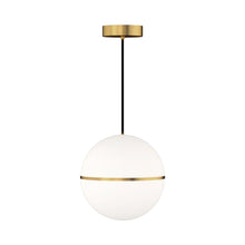 Load image into Gallery viewer, Hanea Grande LED Pendant Light in Natural Brass (Grande).