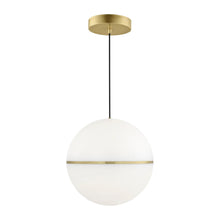 Load image into Gallery viewer, Hanea Grande LED Pendant Light in Natural Brass (X-Large).
