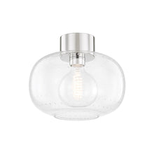 Load image into Gallery viewer, Harlow Flush Mount Ceiling Light in Polished Nickel.