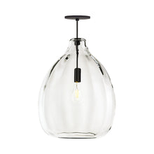 Load image into Gallery viewer, Harper Pendant Light in Clear/Black.