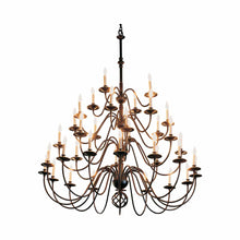 Load image into Gallery viewer, Ball Basket Chandelier in 21-Light/Mahogany.