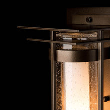 Load image into Gallery viewer, Banded Outdoor Wall Light with Top Plate in Detail.