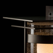 Load image into Gallery viewer, Banded Outdoor Wall Light with Top Plate in Detail.