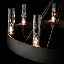 Load image into Gallery viewer, Banded Ring Chandelier in Detail.