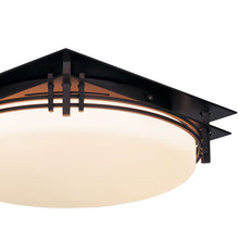 Load image into Gallery viewer, Banded Semi-Flush Mount Ceiling Light in Detail.