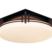 Load image into Gallery viewer, Banded Semi-Flush Mount Ceiling Light in Detail.