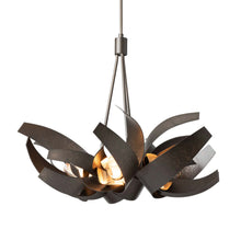 Load image into Gallery viewer, Corona Brass Accent Pendant Light in Mahogany/Short.
