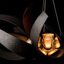 Load image into Gallery viewer, Corona Brass Accent Pendant Light in Detail.