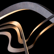 Load image into Gallery viewer, Crossing Waves LED Pendant Light in Detail.