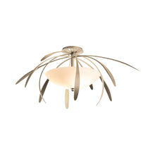 Load image into Gallery viewer, Dahlia Semi-Flush Mount Ceiling Light in Soft Gold.