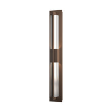 Load image into Gallery viewer, Double Axis Outdoor LED Wall Light in Small/Coastal Bronze.