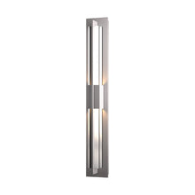 Load image into Gallery viewer, Double Axis Outdoor LED Wall Light in Small/Coastal Burnished Steel.
