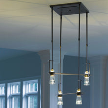 Load image into Gallery viewer, Erlenmeyer Multi-Light Pendant Light in living room.
