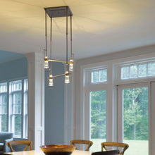 Load image into Gallery viewer, Erlenmeyer Multi-Light Pendant Light in dining room.