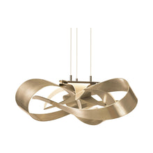 Load image into Gallery viewer, Flux LED Pendant Light in Small/Soft Gold.