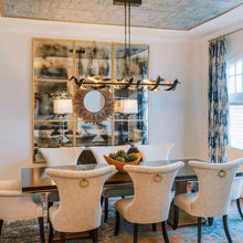 Load image into Gallery viewer, Folio LED Pendant Light in dining room.
