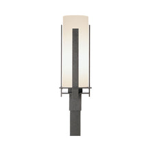 Load image into Gallery viewer, Forged Vertical Bars Outdoor Post Light in Incandescent/Coastal Black.