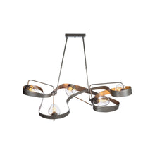 Load image into Gallery viewer, Graffiti Multi Light Pendant Light in Mahogany/Short.
