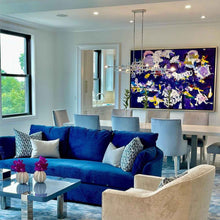 Load image into Gallery viewer, Grid Multi Light Pendant Light in living room.
