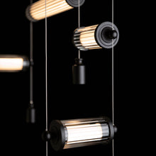 Load image into Gallery viewer, Libra Double Linear LED Pendant Light in Detail.