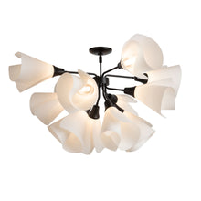 Load image into Gallery viewer, Mobius Semi-Flush Mount Ceiling Light in Black.