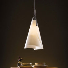 Load image into Gallery viewer, Mobius Tall Pendant Light in dining room.