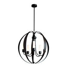 Load image into Gallery viewer, Pomme Outdoor Pendant Light in Coastal Black/Short/Opal Glass.