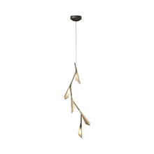 Load image into Gallery viewer, Quill LED Pendant Light in Circular/Soft Gold.