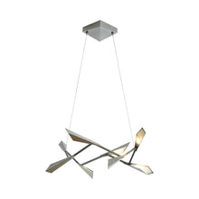 Load image into Gallery viewer, Quill LED Pendant Light in Vertical/Vintage Platinum.