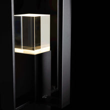 Load image into Gallery viewer, Shadow Box Outdoor Post Light in Detail.