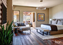 Load image into Gallery viewer, Solstice Linear LED Pendant Light in bedroom.