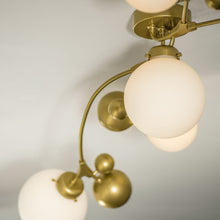 Load image into Gallery viewer, Sprig Semi-Flush Mount Ceiling Light in Detail.