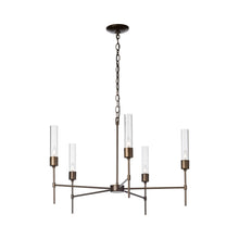 Load image into Gallery viewer, Vela Chandelier in Clear Glass.