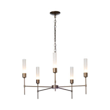 Load image into Gallery viewer, Vela Chandelier in Frosted Glass.