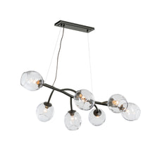 Load image into Gallery viewer, Vine Linear Pendant Light in Dark Smoke.