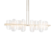 Load image into Gallery viewer, Vitre Linear LED Pendant Light in Soft Gold/Short.