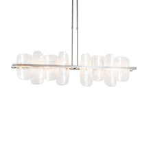 Load image into Gallery viewer, Vitre Linear LED Pendant Light in Sterling/Short.