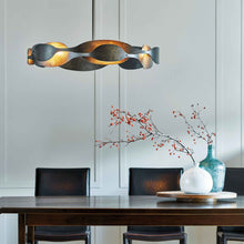 Load image into Gallery viewer, Waves Pendant Light in Dining Room.