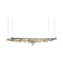 Load image into Gallery viewer, Winter LED Pendant Light in Mahogany/Soft Gold.