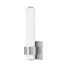 Load image into Gallery viewer, Aiden LED Bath Wall Light in Brushed Nickel (Small).