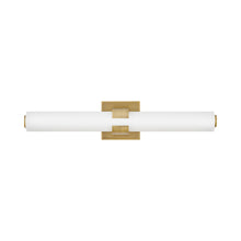Load image into Gallery viewer, Aiden LED Bath Wall Light in Lacquered Brass (Medium).