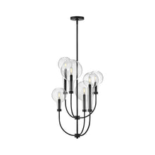 Load image into Gallery viewer, Alchemy Multi Tier Chandelier in Black.
