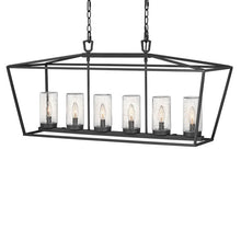 Load image into Gallery viewer, Alford Outside Area Linear Pendant Light in Detail.