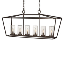 Load image into Gallery viewer, Alford Outside Area Linear Pendant Light in Detail.