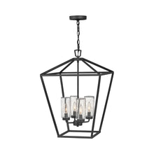 Load image into Gallery viewer, Alford Outdoor Pendant Light in Museum Black (4-Light).