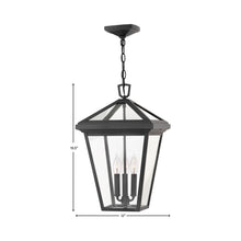 Load image into Gallery viewer, Alford Outdoor Pendant Light - line drawing.