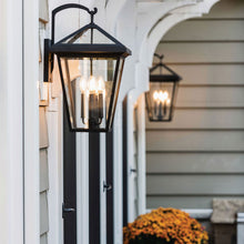 Load image into Gallery viewer, Alford Outdoor Wall Light in Outside Area.