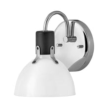 Load image into Gallery viewer, Argo Bath Wall Light in White/Chrome (7.25-Inch).