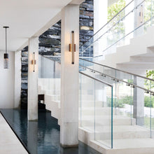 Load image into Gallery viewer, Aria Outside Area Pendant Light in living room.