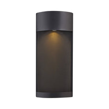 Load image into Gallery viewer, Aria Outside Area Wall Light in Medium/Black/Gu10 incandescent.